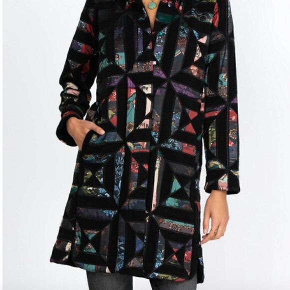 Johnny Was Diamante Applique Coat Size XL - Picture 4 of 9